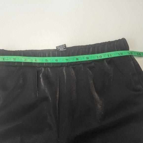 Know One Cares Size Small Black Shiny Jogger Pants - Picture 9 of 14